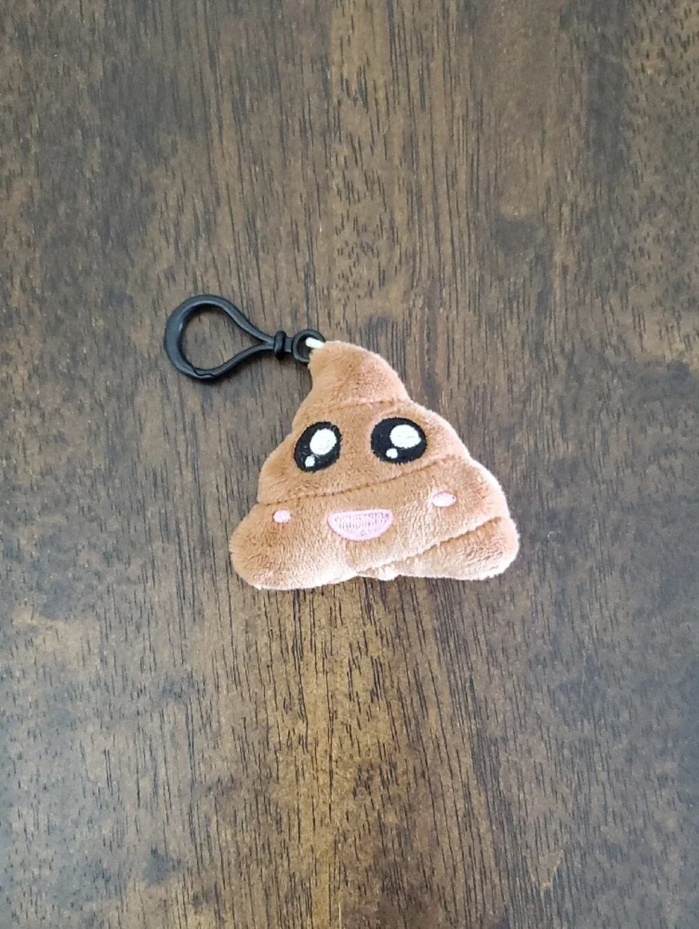 Plush Poop Emoji School Backpack Hanger Keychain Clip Zipper Pull Bag Charm